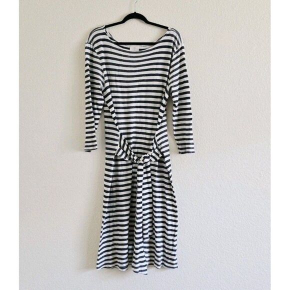 Anthropologie t.la Becky Tie Waist Striped Dress XL Preppy Coastal Old Money - Picture 8 of 8